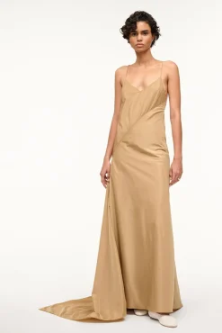 STAUD LEONARDO DRESS   FAWN Hot