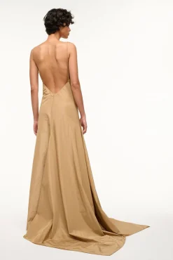 STAUD LEONARDO DRESS   FAWN Hot