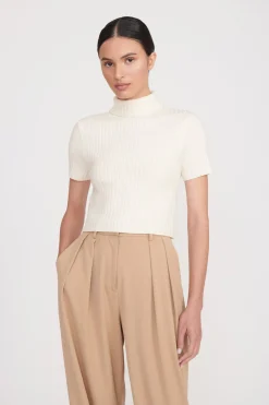 STAUD LILOU SWEATER   IVORY Best