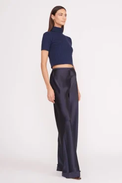 STAUD LILOU SWEATER   NAVY Best