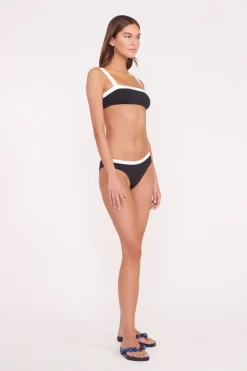 STAUD LIV BIKINI TOP  BLACK WHITE BLACKWHITE Online