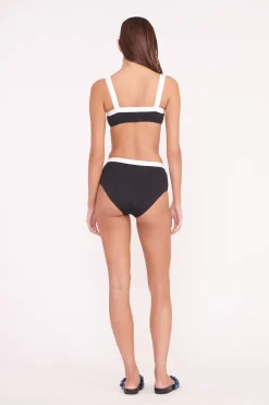 STAUD LIV BIKINI TOP  BLACK WHITE BLACKWHITE Online