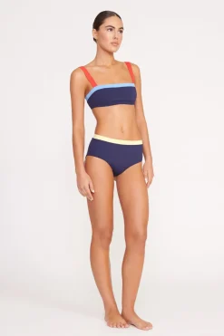 STAUD LIV BIKINI TOP  NAVY COLORBLOCK NAVYCOLORBLOCK Sale