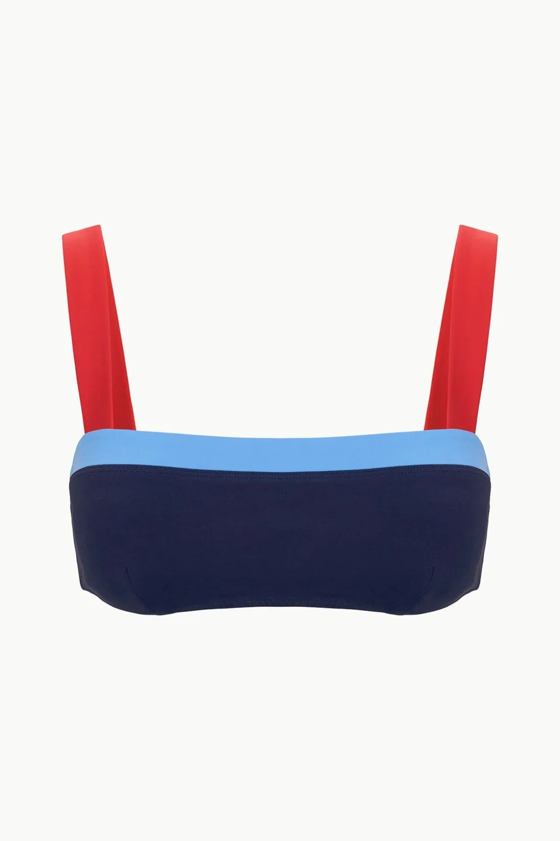 STAUD LIV BIKINI TOP  NAVY COLORBLOCK NAVYCOLORBLOCK Sale