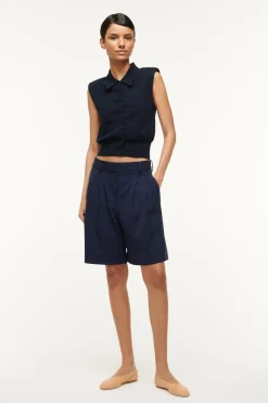 STAUD LONG LUISA SHORT   NAVY