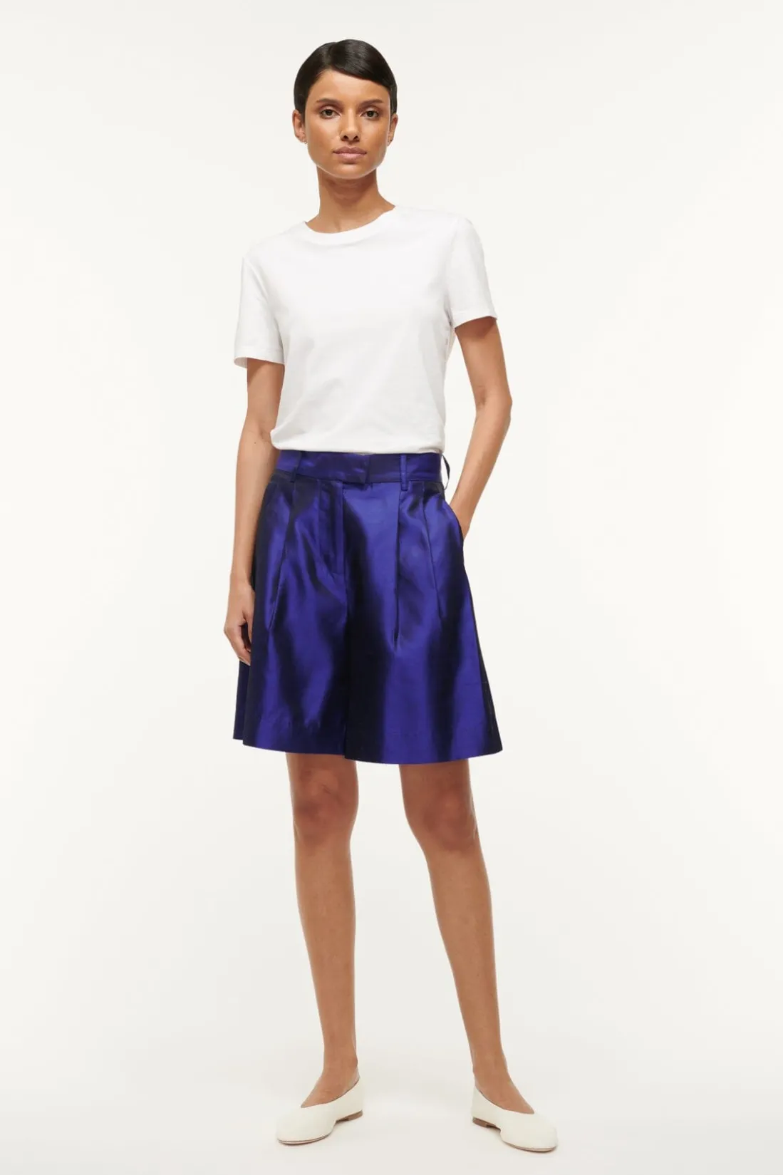 STAUD LONG LUISA SHORT VIOLET Clearance