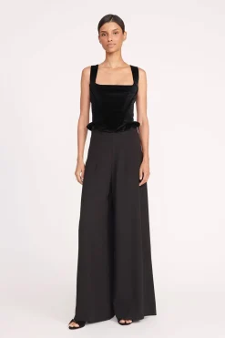 STAUD LORELAI TOP   BLACK Clearance