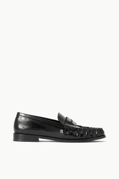 STAUD LOULOU LOAFER   BLACK Discount