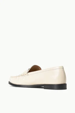 STAUD LOULOU LOAFER   CREAM Best