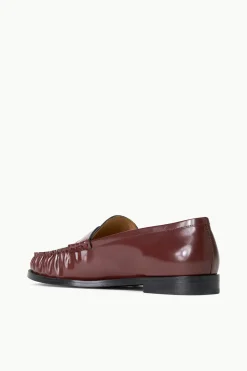STAUD LOULOU LOAFER   MAHOGANY Sale