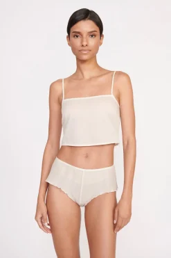 STAUD LOVEINA TOP   IVORY New