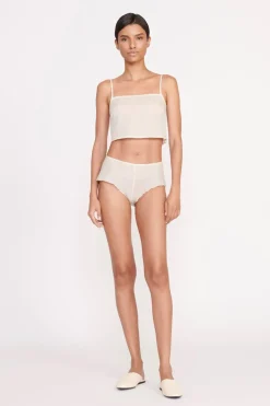 STAUD LOVEINA TOP   IVORY New