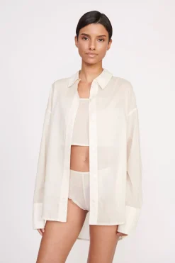 STAUD LOVEINA TOP IVORY New