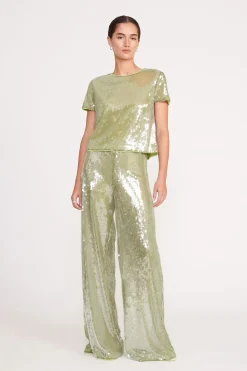 STAUD LUKE PANT  GARDEN MOSS SEQUINS GARDENMOSSSEQUINS Outlet