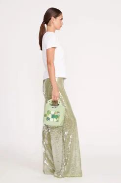 STAUD LUKE PANT  GARDEN MOSS SEQUINS GARDENMOSSSEQUINS Outlet