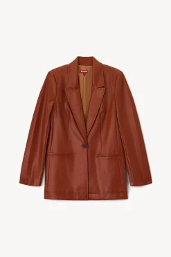 STAUD MADDEN BLAZER  WHISKEY VEGAN LEATHER WHISKEYVEGANLEATHER Hot