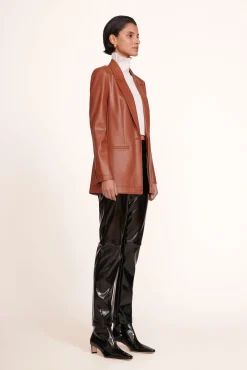 STAUD MADDEN BLAZER  WHISKEY VEGAN LEATHER WHISKEYVEGANLEATHER Hot
