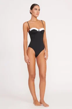 STAUD MAEVE ONE PIECE  BLACK WHITE BLACKWHITE Best
