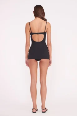 STAUD MAEVE SWIM DRESS  BLACK WHITE BLACKWHITE Hot