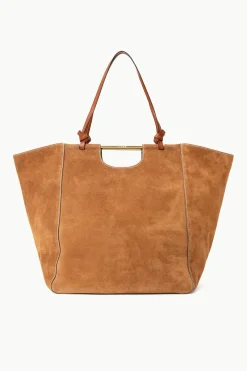 STAUD MAR TOTE   SUEDE TAN Discount