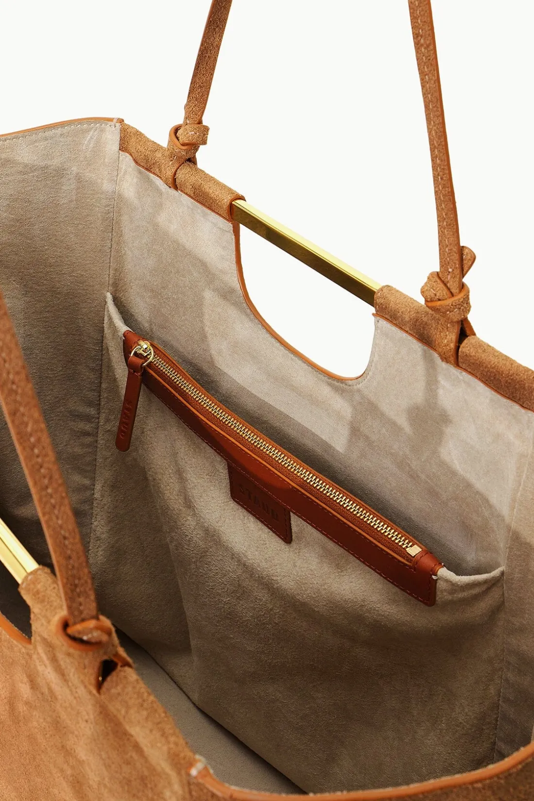 STAUD MAR TOTE SUEDE TAN Discount