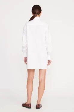STAUD MARYN DRESS   WHITE Clearance