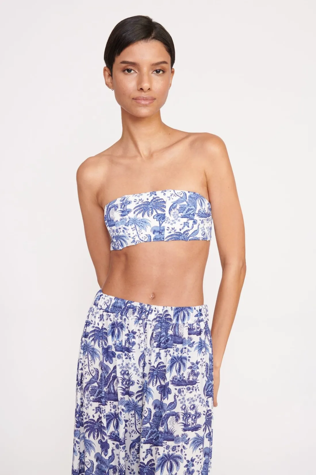 STAUD MARZA PANT BLUE TOILE BLUETOILE Discount