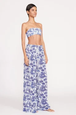 STAUD MARZA PANT BLUE TOILE BLUETOILE Discount