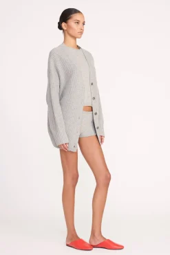 STAUD MATILDA CARDIGAN  HEATHER GREY HEATHERGREY Discount