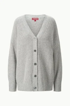 STAUD MATILDA CARDIGAN  HEATHER GREY HEATHERGREY Discount