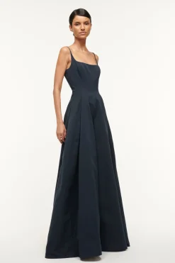 STAUD MAXI JOLI DRESS   NAVY Sale