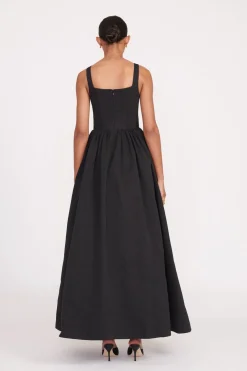 STAUD MAXI LANDSCAPE DRESS   BLACK Outlet
