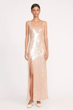 STAUD MAXI LE SABLE DRESS   BEIGE Sale