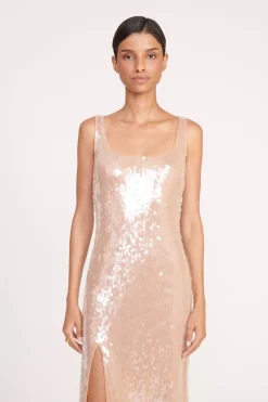 STAUD MAXI LE SABLE DRESS   BEIGE Sale