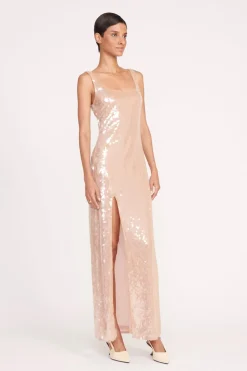 STAUD MAXI LE SABLE DRESS   BEIGE Sale