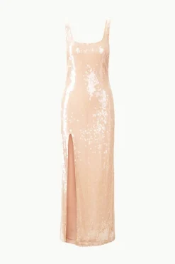 STAUD MAXI LE SABLE DRESS   BEIGE Sale
