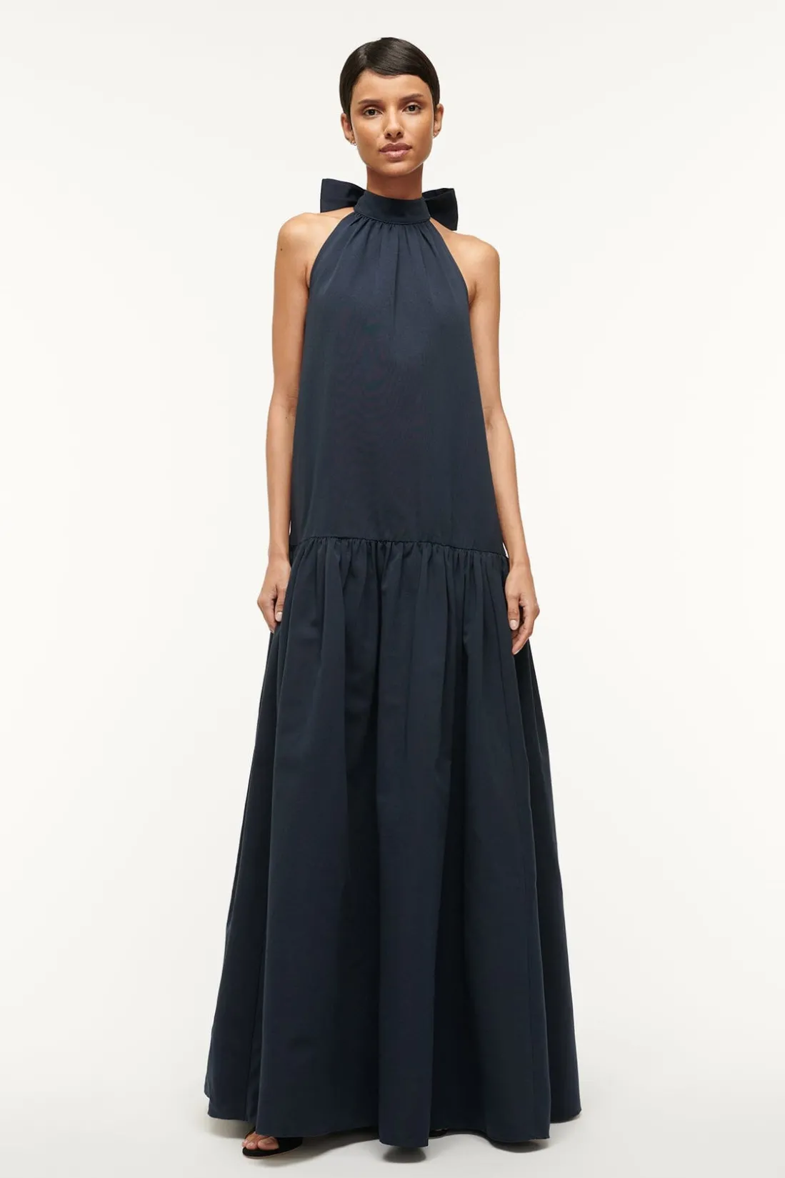 STAUD MAXI MARLOWE DRESS NAVY Discount
