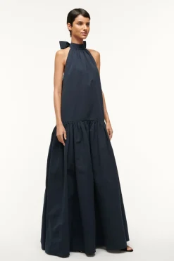 STAUD MAXI MARLOWE DRESS NAVY Discount