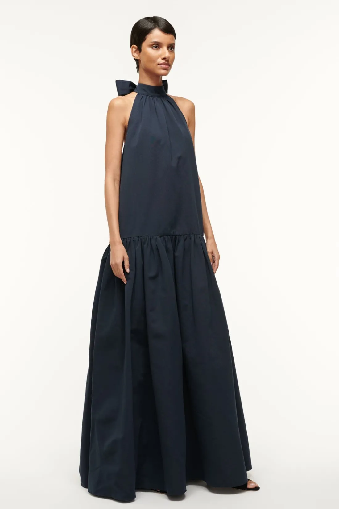 STAUD MAXI MARLOWE DRESS NAVY Discount