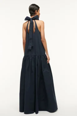 STAUD MAXI MARLOWE DRESS NAVY Discount