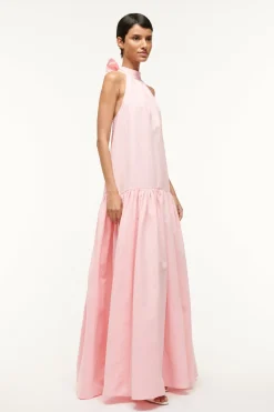 STAUD MAXI MARLOWE DRESS  PEARL PINK PEARLPINK New