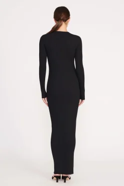 STAUD MAXI SHOKO SWEATER   BLACK Clearance