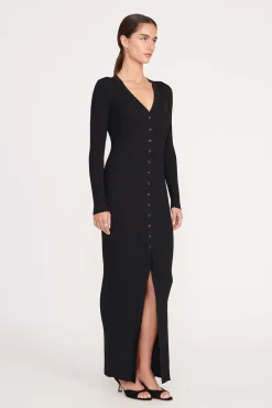 STAUD MAXI SHOKO SWEATER   BLACK Clearance