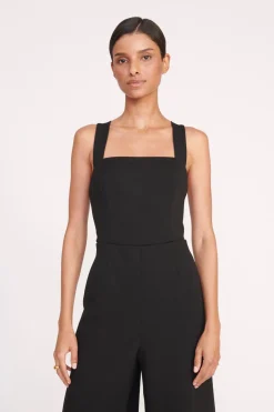 STAUD MEKAYLA JUMPSUIT   BLACK Sale