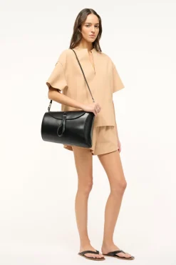 STAUD MIA SHOULDER BAG   BLACK Discount