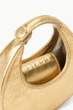 STAUD MICRO MOON BAG   GOLD Clearance