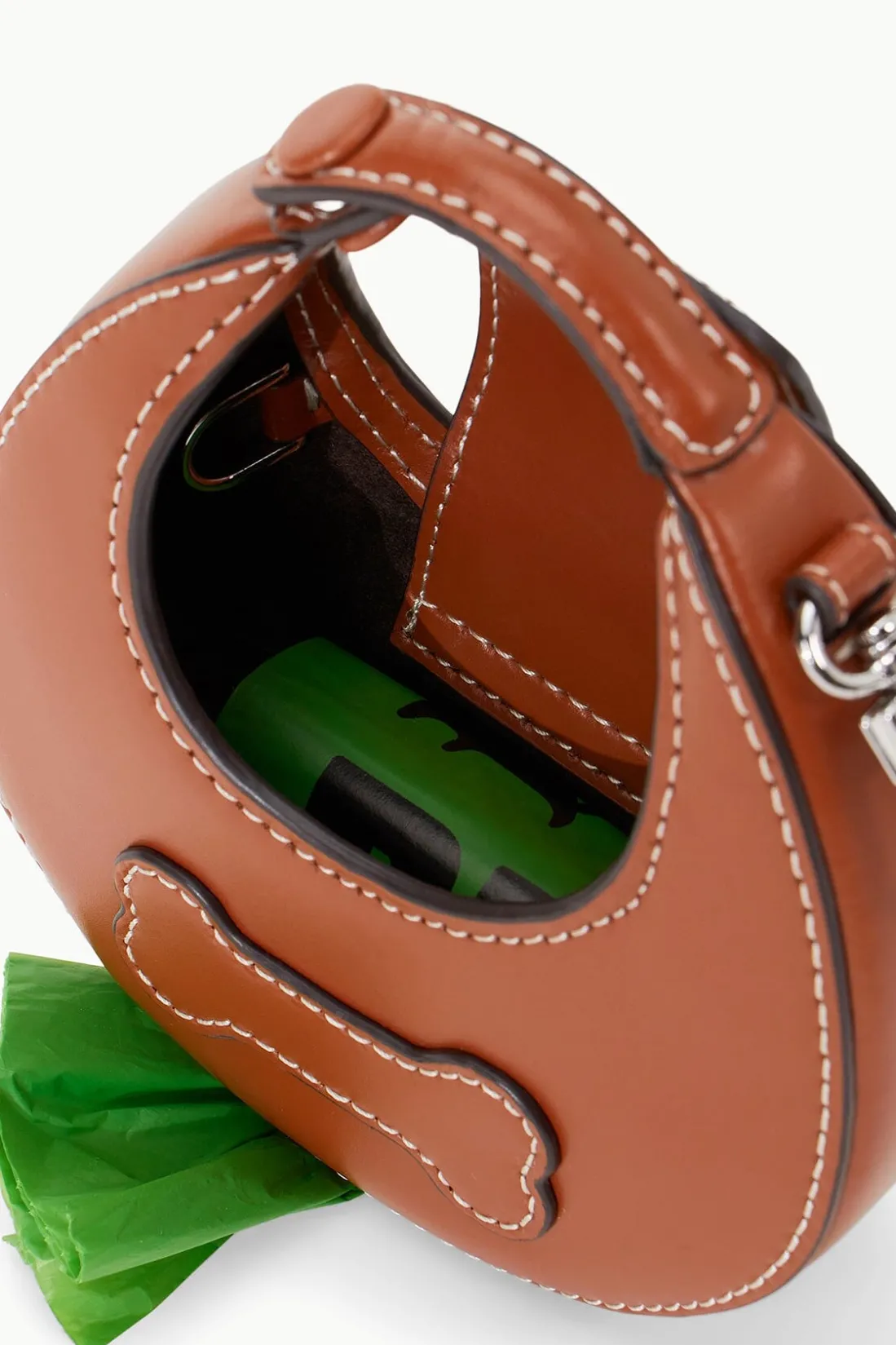 STAUD MICRO MOON POOP BAG CARRIER TAN Clearance