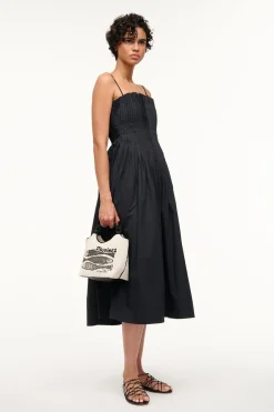 STAUD MIDI BELLA DRESS   BLACK Hot