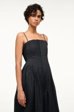 STAUD MIDI BELLA DRESS   BLACK Hot