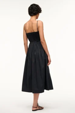 STAUD MIDI BELLA DRESS   BLACK Hot